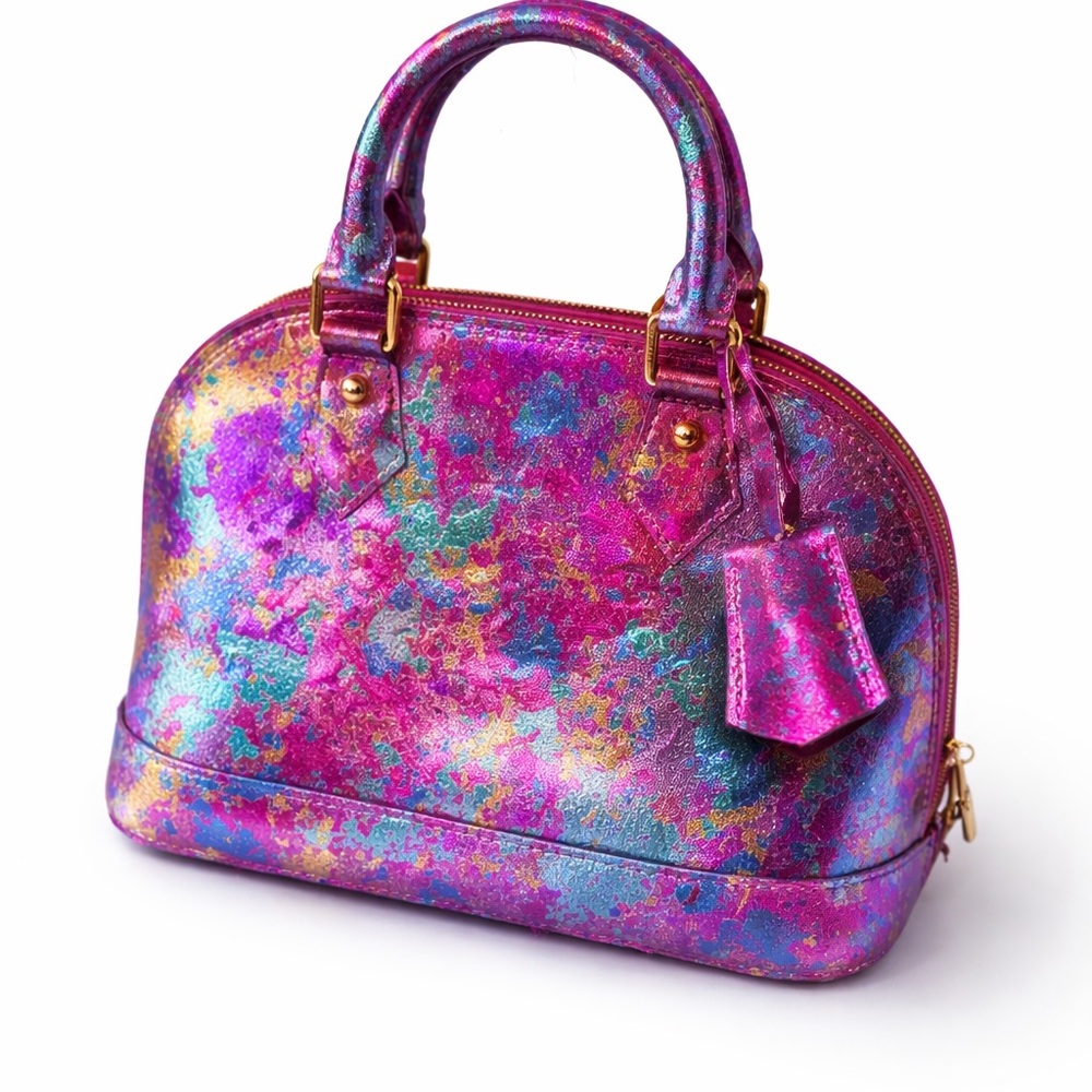 Louis Vuitton Alma BB CUSTOM | Metallic Mulitcolor | Rare | LV - Picture 2 of 6